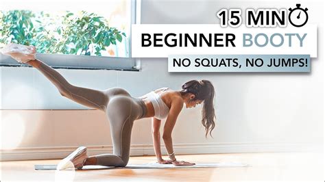 15 Min Beginner Booty Workout Low Impact No Squats And Jumps Round