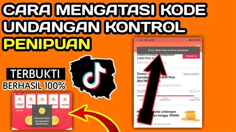 Cara Mengatasi Memasukkan Kode Undangan Tiktok Kesalahan Tidak Lolos