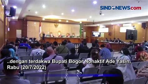 Sidang Eksepsi Ade Yasin Kuasa Hukum Nilai Dakwaan Jpu Tidak Jelas