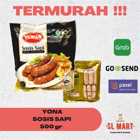 Yona Sosis Sapi Bakar Beef Sausage Gr Lazada Indonesia