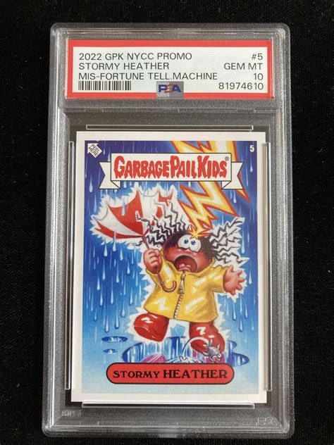 2022 Gpk Nycc Promo 5 Stormy Heather Mis Fortune Tell Psa 10 Gem Mint