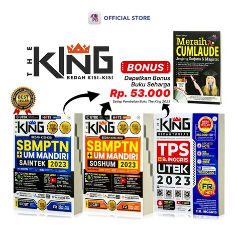 Jual Buku Ori Buku The King Bedah Kisi Kisi Sbmptn Um Mandiri Saintek