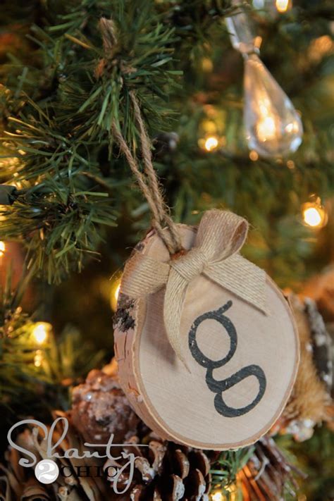Diy Birch Initial Ornaments Initials Ornament Christmas Cheap