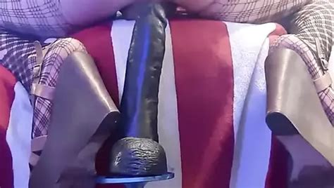 Redhead Sissi Stacy At Blue Lingerie Deep Fuck Huge Anal Dildo By Fucking Machine Shemale Porn