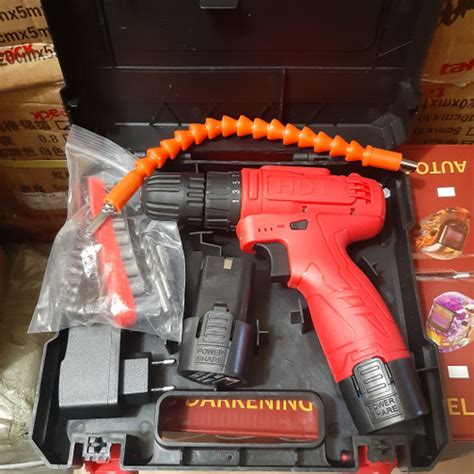 Jual Bor Cordless Drill Mm Hdt Bor Baterai Volt Bor Baterei Batre