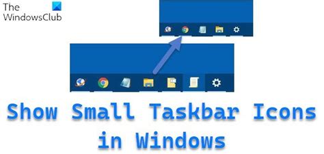 How to show Small Taskbar Icons in Windows 11/10