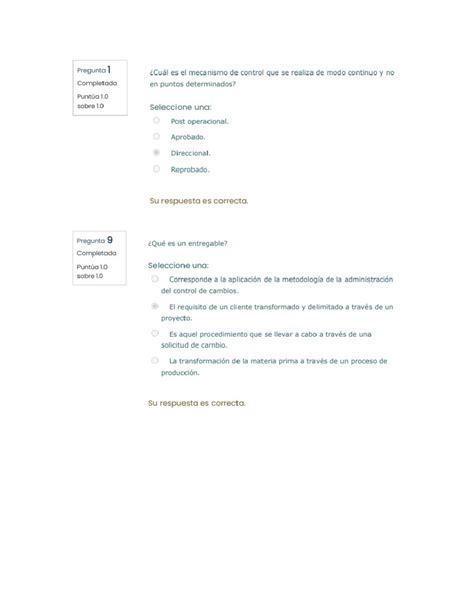 Semana 2 Administracion Controles De Cambio Pregunta 1 Es El