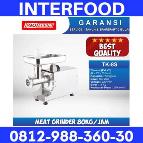 Jual Meat Grinder Tk S Mesin Giling Daging Tulang Cabai Kg Garansi