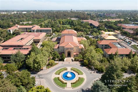 Photo: Aerial view of Stanford University campus.