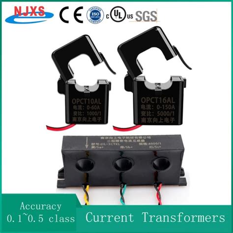 Split Core Current Transformer 3 Phase Ac Ct 0~150a 5a 2 5ma 50a 25ma