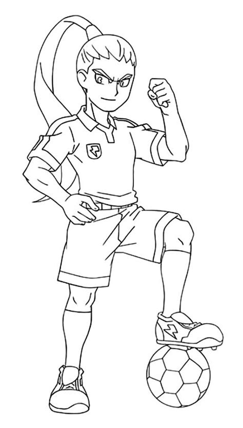 Inazuma Eleven Go Sketch Coloring Page