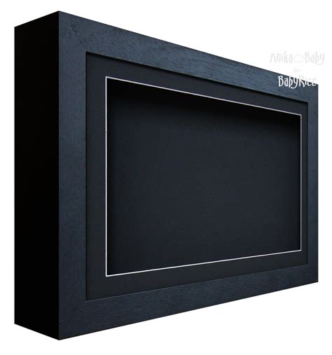 New Black Shadow Box Deep Display Frame Wood Cm Inside Etsy