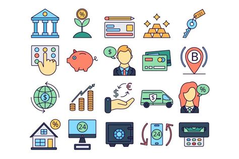 Banking Vector Free Icon Set Graphicsurf