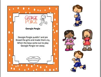 GEORGIE PORGIE NURSERY RHYME by Book Units by Lynn | TpT