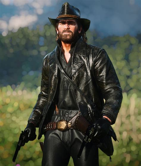 Rdr2 Arthur Morgan Black Leather Jacket