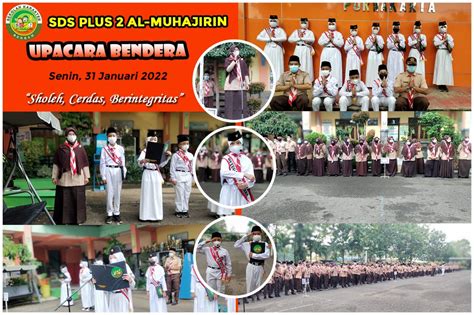 SD PLUS 2 AL MUHAJIRIN PURWAKARTA Kegiatan Upacara Pengibaran Bendera