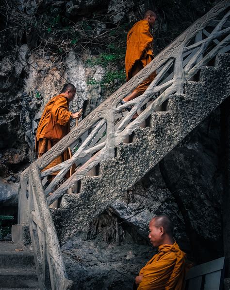 The Story Of A Photo Three Monks Laos Roaming Gene