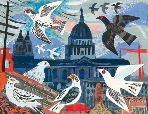 Mark Hearld St Pauls Pigeons Collage For St Judes In The City