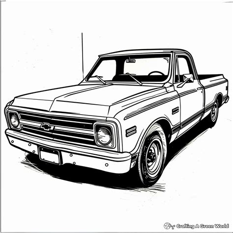 Chevy Truck Coloring Pages Free Printable