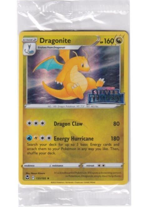 Dragonite 131195 Silver Tempest Stamp Sealed Pokecardsdk