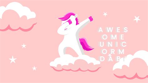 Free Dabbing Unicorn Wallpaper Template Edit Online And Download