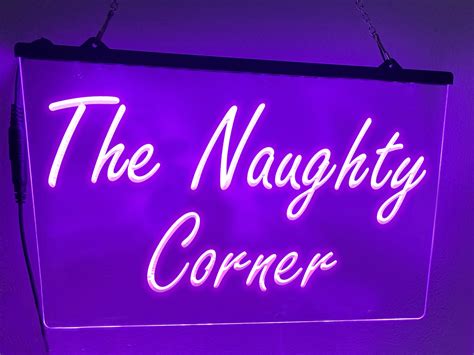 The Naughty Corner Led Neon Illuminated Sign Dope Neons