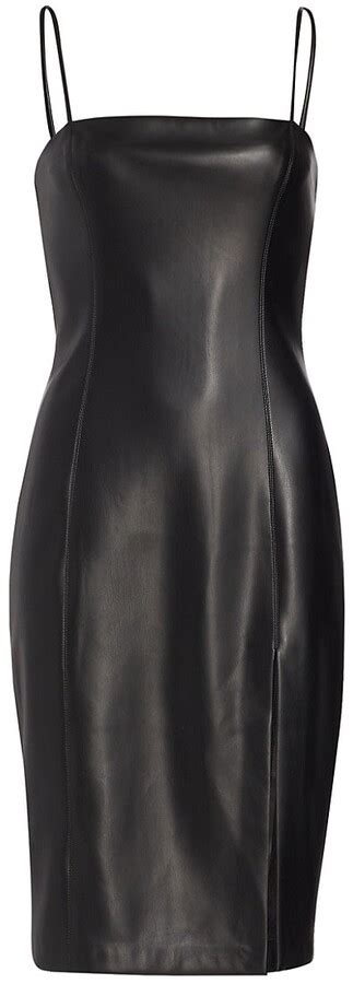 Susana Monaco Faux Leather Slip Dress ShopStyle