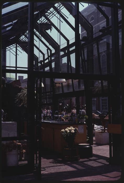 Flower Market With Quincy Market And Faneuil Hall In Background Boston