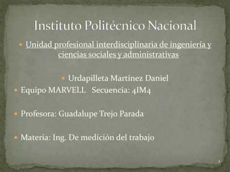 Ppt Instituto Polit Cnico Nacional Powerpoint Presentation Free