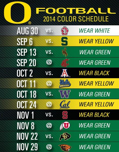 Oregon Ducks Colors