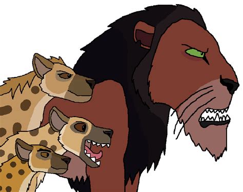 Scar and the Hyenas in Semi-Realistic Style by alliassalmon on DeviantArt