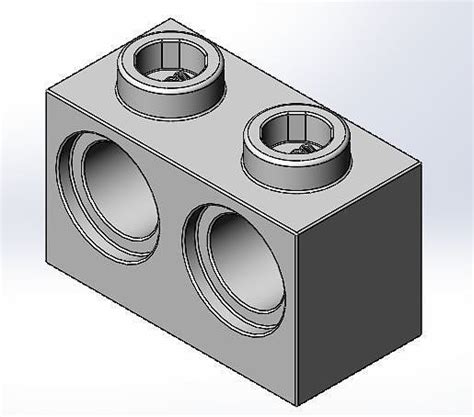 Lego Technic Brick X With Holes Free D Model D Printable Cgtrader