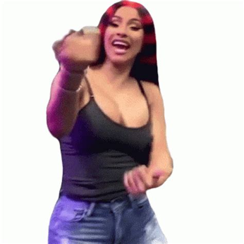 Dancing Cardi B Sticker Dancing Cardi B Grooving Discover Share Gifs