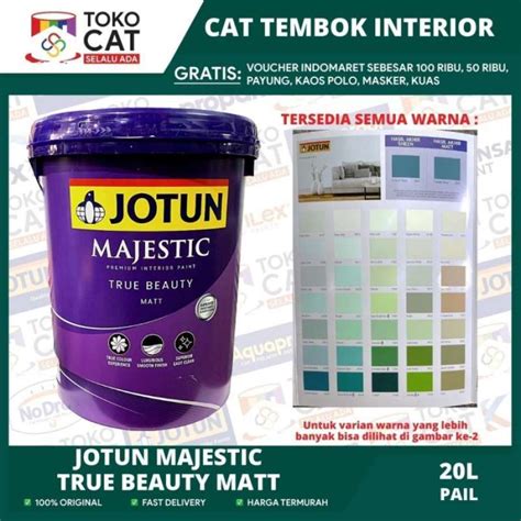 Promo Cat Tembok Interior Jotun Majestic True Beauty Matt Tinting A