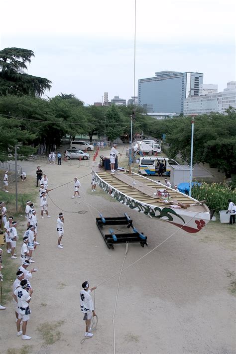 大阪の祭（天神祭どんどこ船）