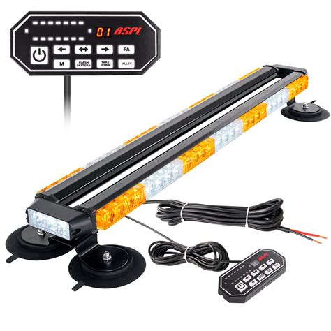 ASPL 31 62 LED Strobe Light Bar With Remote Control Double Side