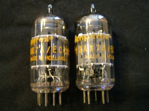 Amperex Orange Globe 12ax7a Ecc83 Pair For Sale Audiogon