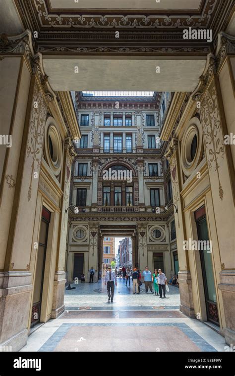 Galleria Sciarra A Pedestrian Tunnel In Rome Italy Stock Photo Alamy