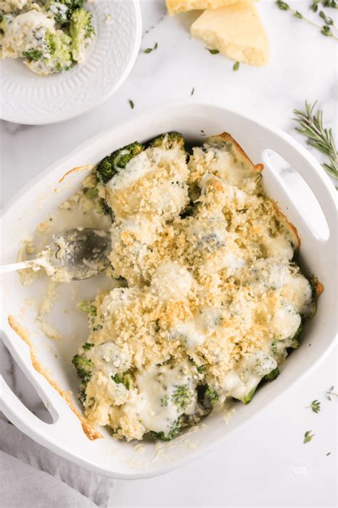 Easy Cheesy Broccoli Au Gratin Recipe The Fresh Cooky