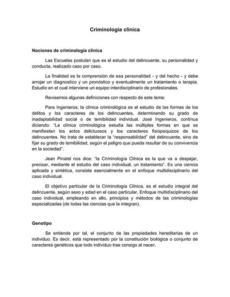 Criminología Clínica Temas 9 y 10 PDF