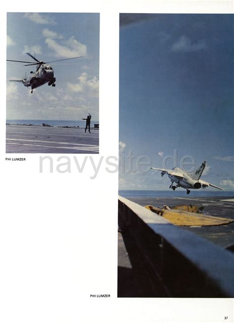 USS Enterprise CVAN 65 WestPac Cruise Book 1974 75 ENTERPRISE In Action