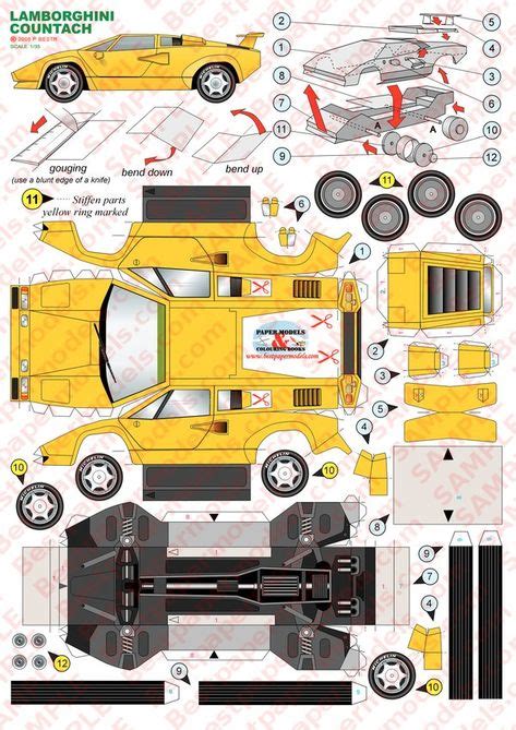 Plantillas De Carros Deportivos Para Armar