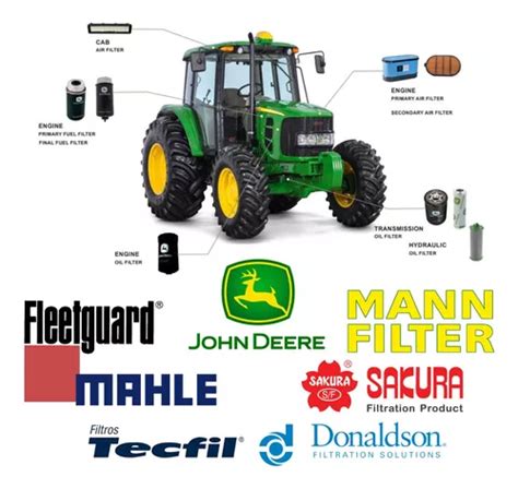 Kit Revis O Filtros John Deere Trator J J Frete Gr Tis