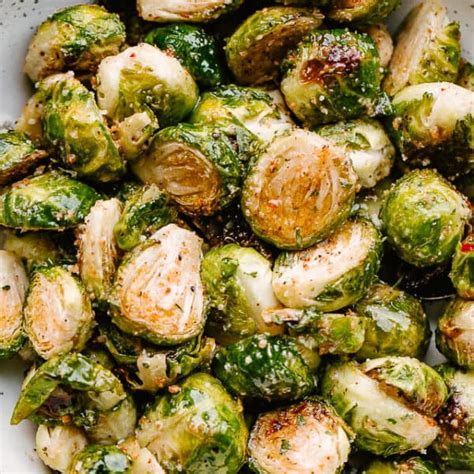 Air Fryer Brussel Sprouts With Parmesan Diethood