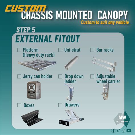 Custom Chassis Mount Canopies Tailored For Your Vehicle Mw Toolbox Qld