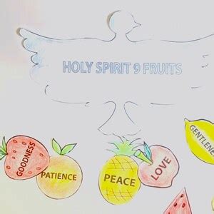 Holy Spirit 9 Fruits Bible Paper Craft - Etsy