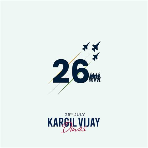 26th July Kargil Vijay Diwas Design Concept With Indian Flag And Army Social Media Post 25734177