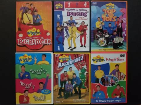 The Wiggles Dvd Lot Big Red Car Dancing Tots Wiggly World Magical Adventure £3871 Picclick Uk