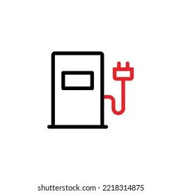 Electric Car Charger Icon Charger Plug Stock Vector Royalty Free