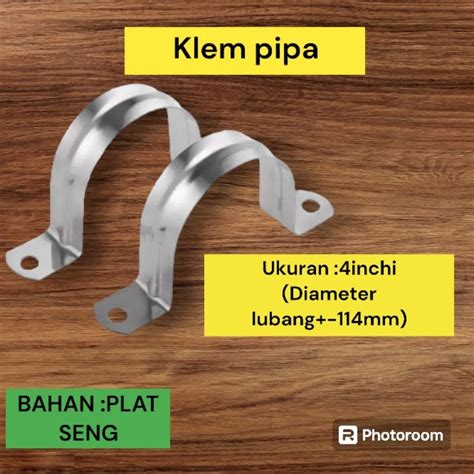 Jual Klem Pipa Omega Klem Pipa Pvc 4 Inchi Klem Plat Besi Seng